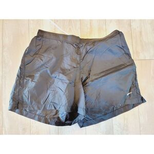 Nike L Women's Nylon Running Shorts‎ L 12/14 Windbreaker Track Jogging Black